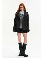 Vintage Double Breasted Stand-Collar Jacket