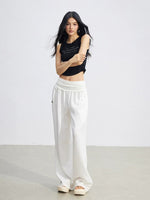 Ice Silk Drape Wide-Leg Pants