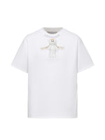 Angel Devil Cutout Chest Short-sleeve T-shirt