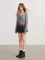 Cross Strap Knit Set