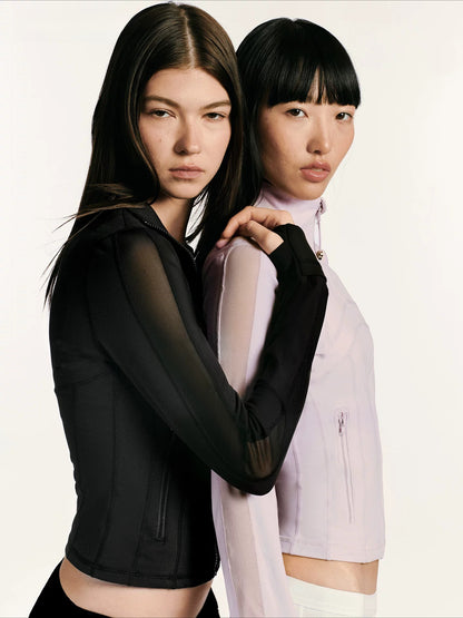 Quick-Dry Stretch Cropped Jacket