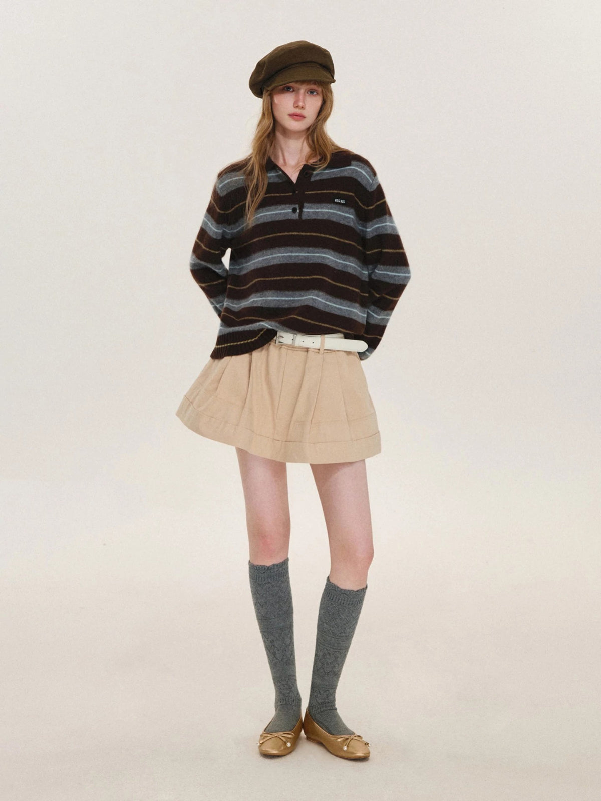 Cotton A-Line Skort