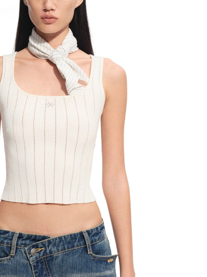 Cutout Ribbed Camisole