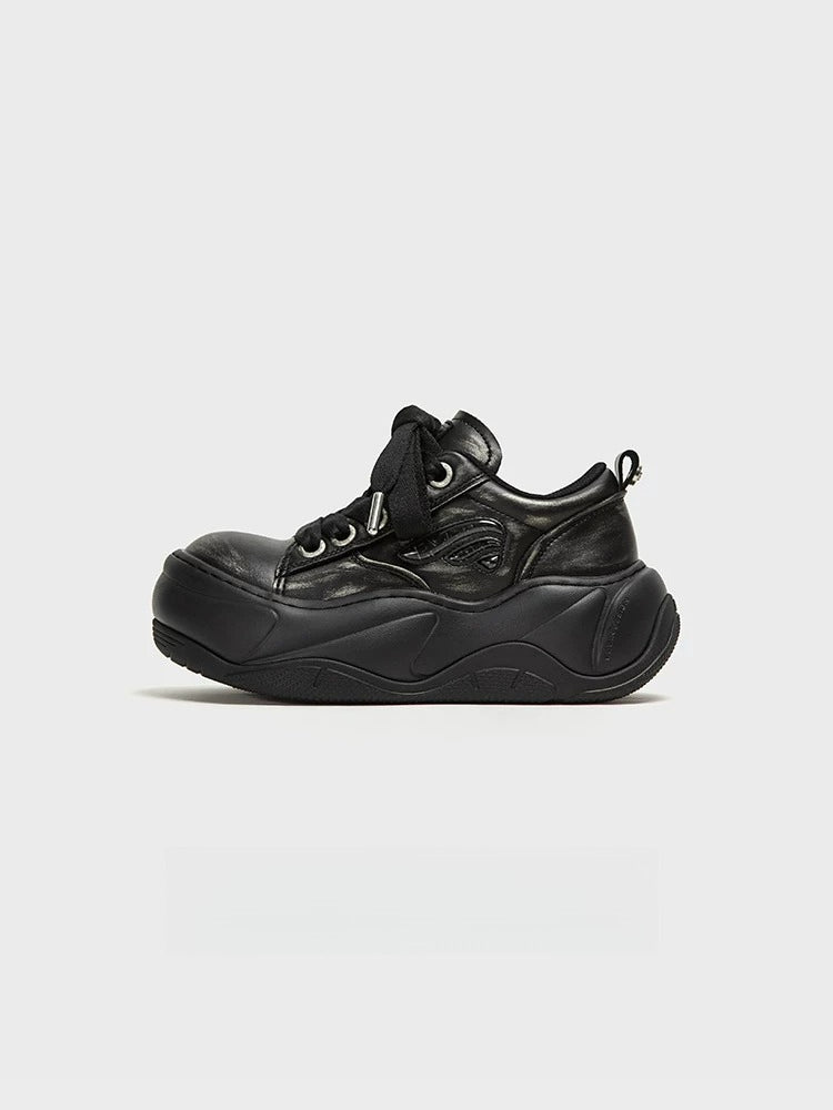 Distressed Platform Sneakers