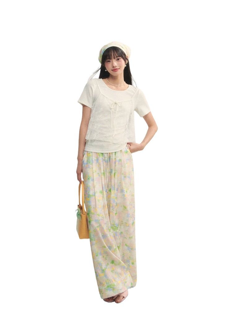 Lace Mesh Sling T-shirt