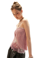 Floral Lace Cami Bustier Top