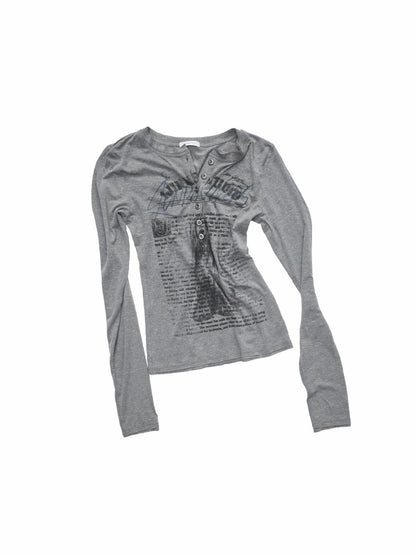 Henry Collar Animal Print Knit Top