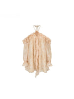 Ruffle Halter Maxi Dress