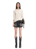 Black & Blue Cable-Knit Sweater