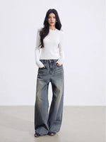 Gray Knit Layered Set
