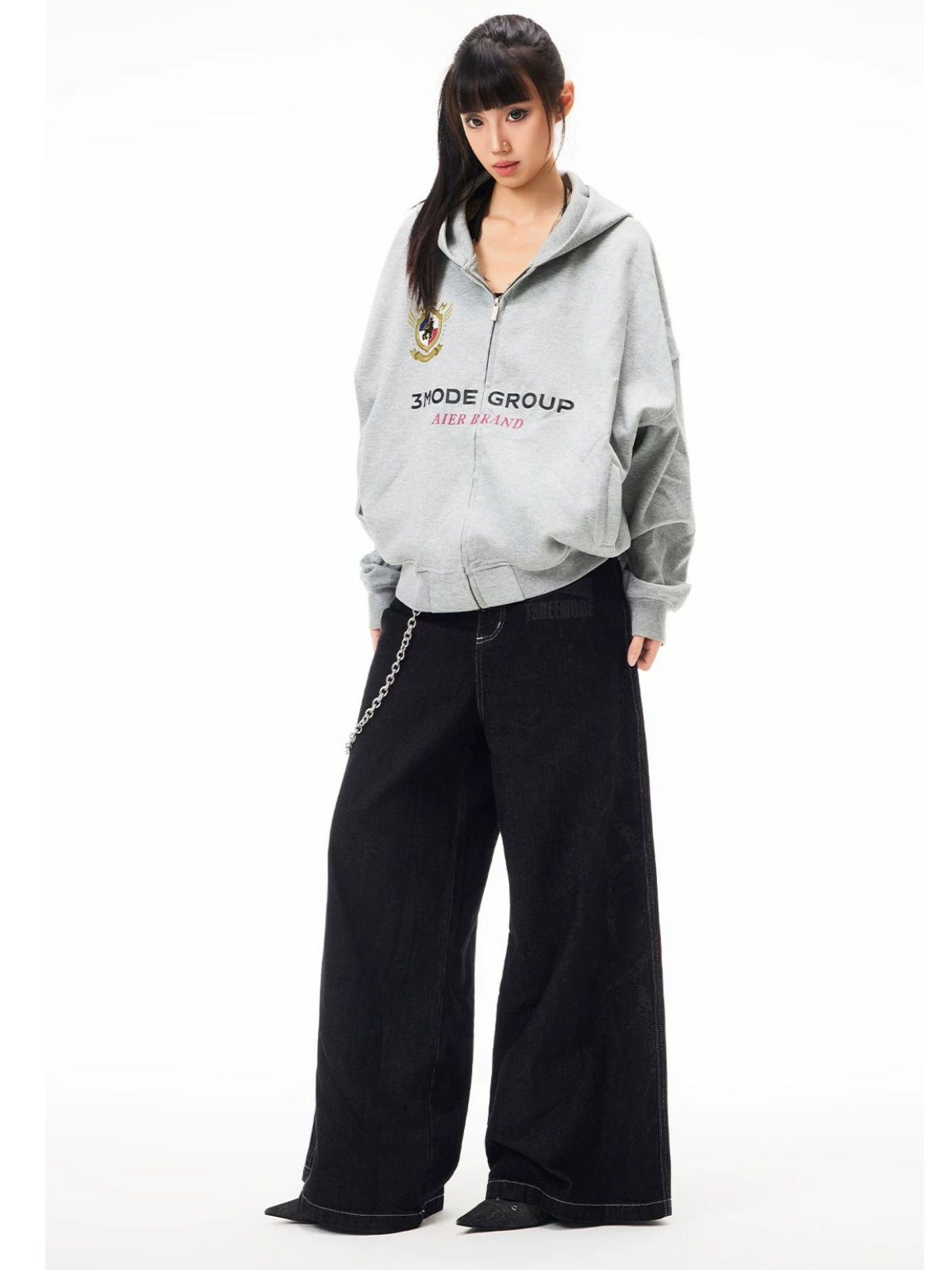 Vintage Printed Oversized Hoodie
