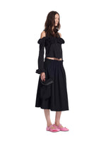 Layered Ruffle Puff Sleeve Shirt