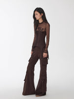 Suede Garter Corset Belt