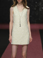 Tweed Cropped Jacket & Dress Set