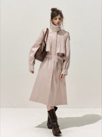 Pleated Trench Coat