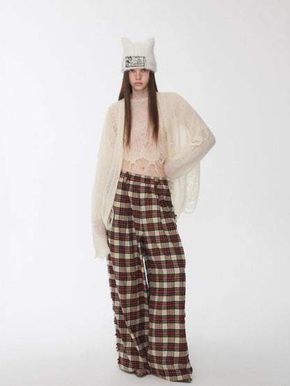 Mohair Star Cutout Cardigan