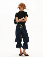 Wool Blend Tie Detail Knit Top
