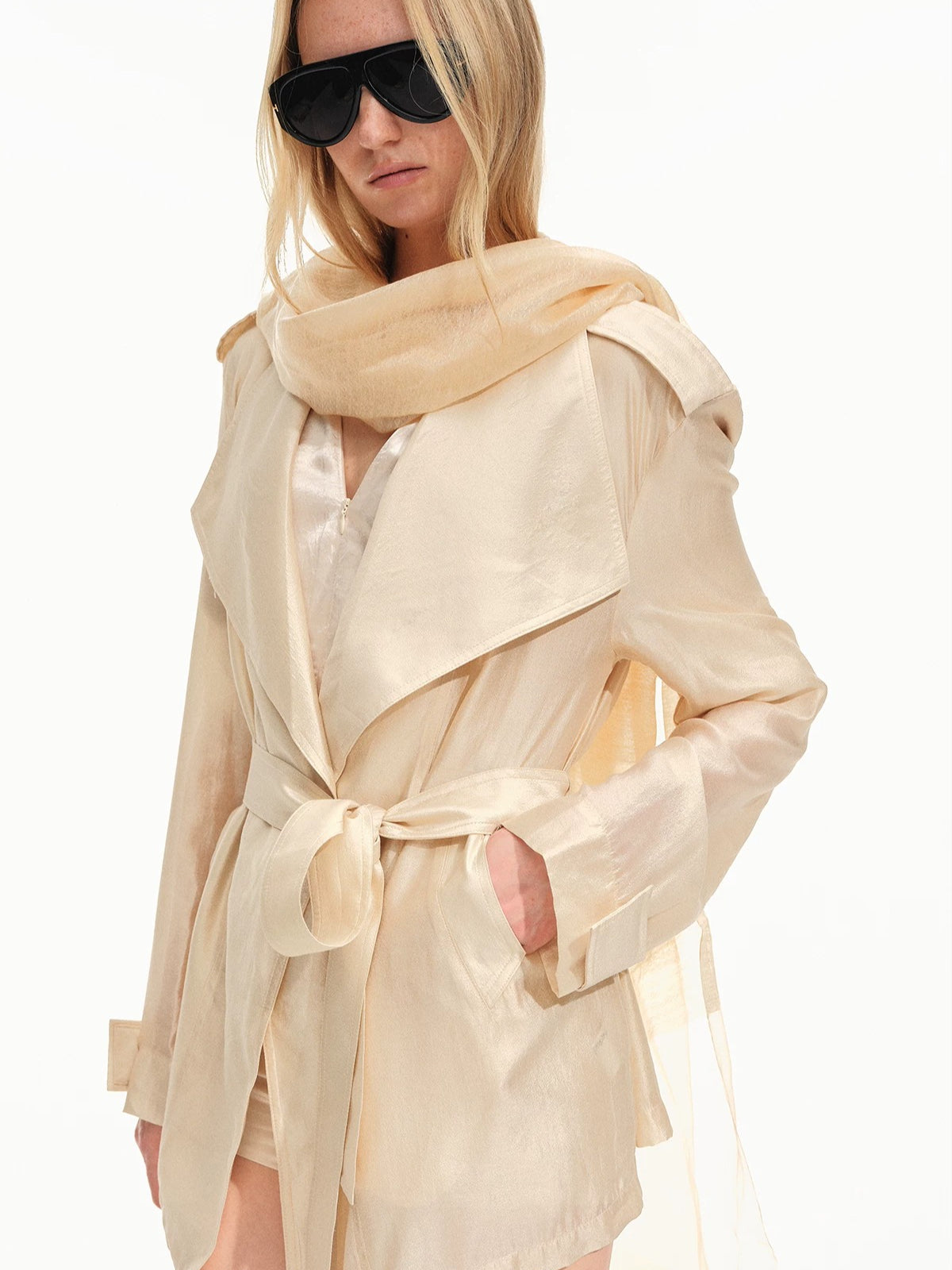 Acetate Trench Coat