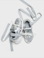 Silver Ballet Mary Jane Sneakers