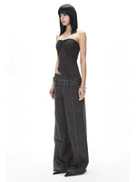 Polka Dot Textured Tube Top