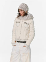 Snow Vine Chunky Knit Beanie
