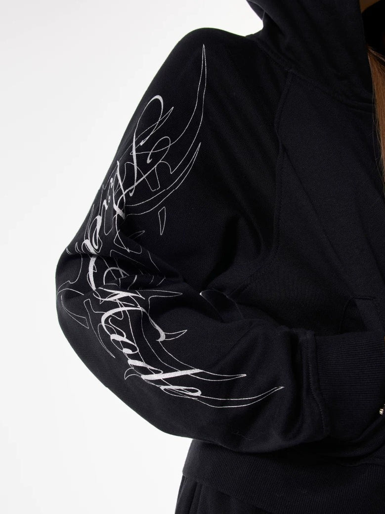 Letter Hooded Sweatshirt