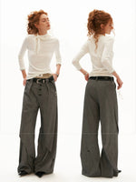 Soft Tie Neck Fitted Sleeve Top