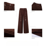 Vintage Brown Wide-Leg Pants
