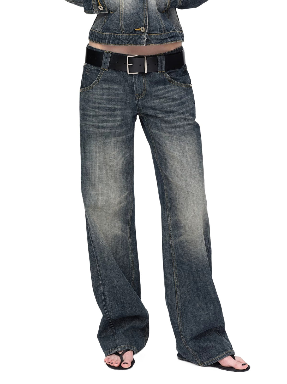 Vintage Wave Washed Jeans