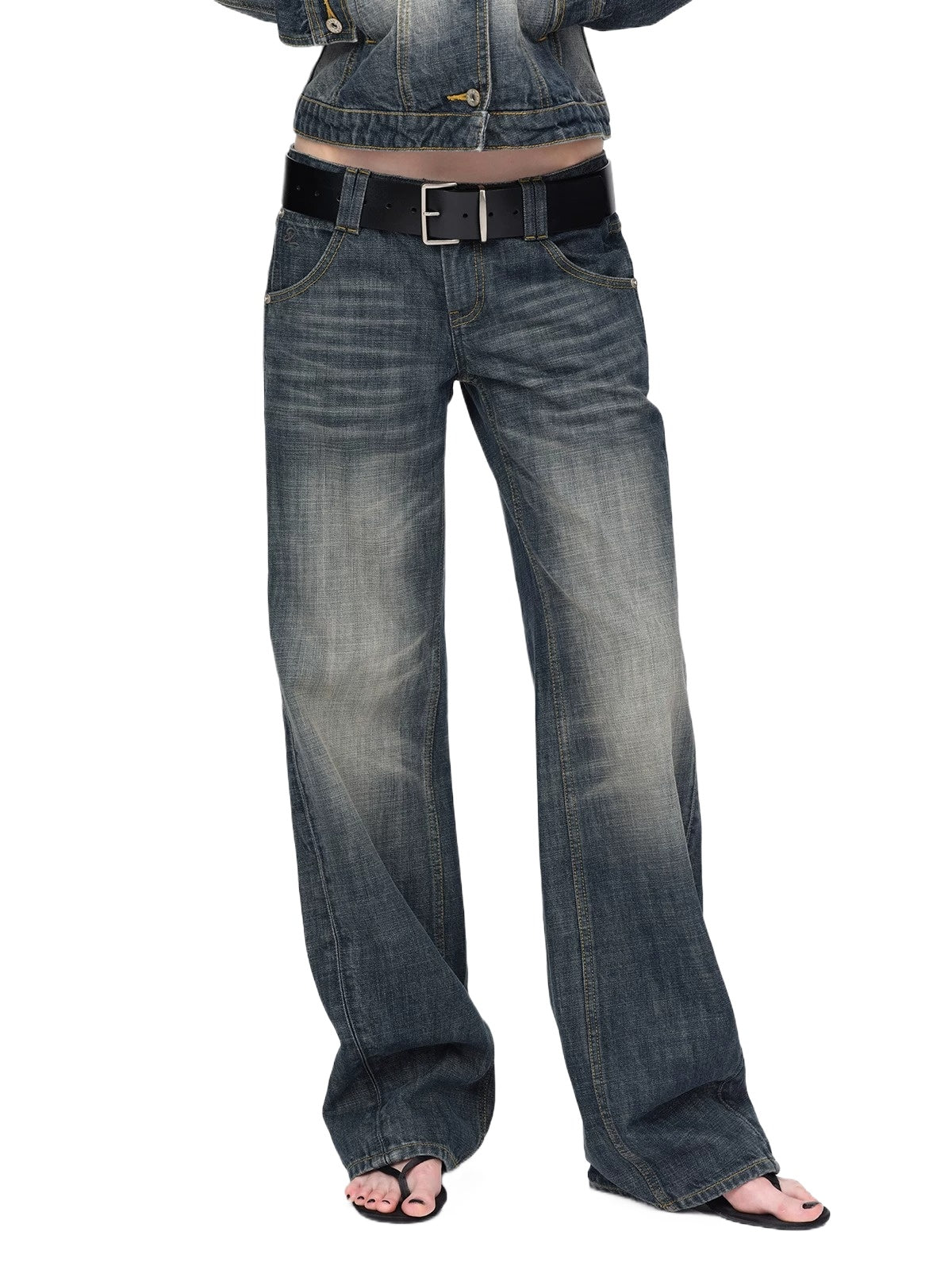 Vintage Wave Washed Jeans