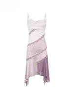 Purple Lace Slip Dress