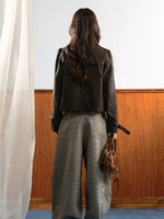 Doll Collar PU Jacket