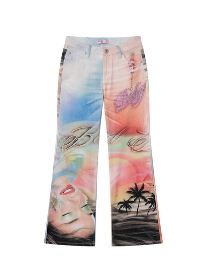 Gradient Flare Jeans
