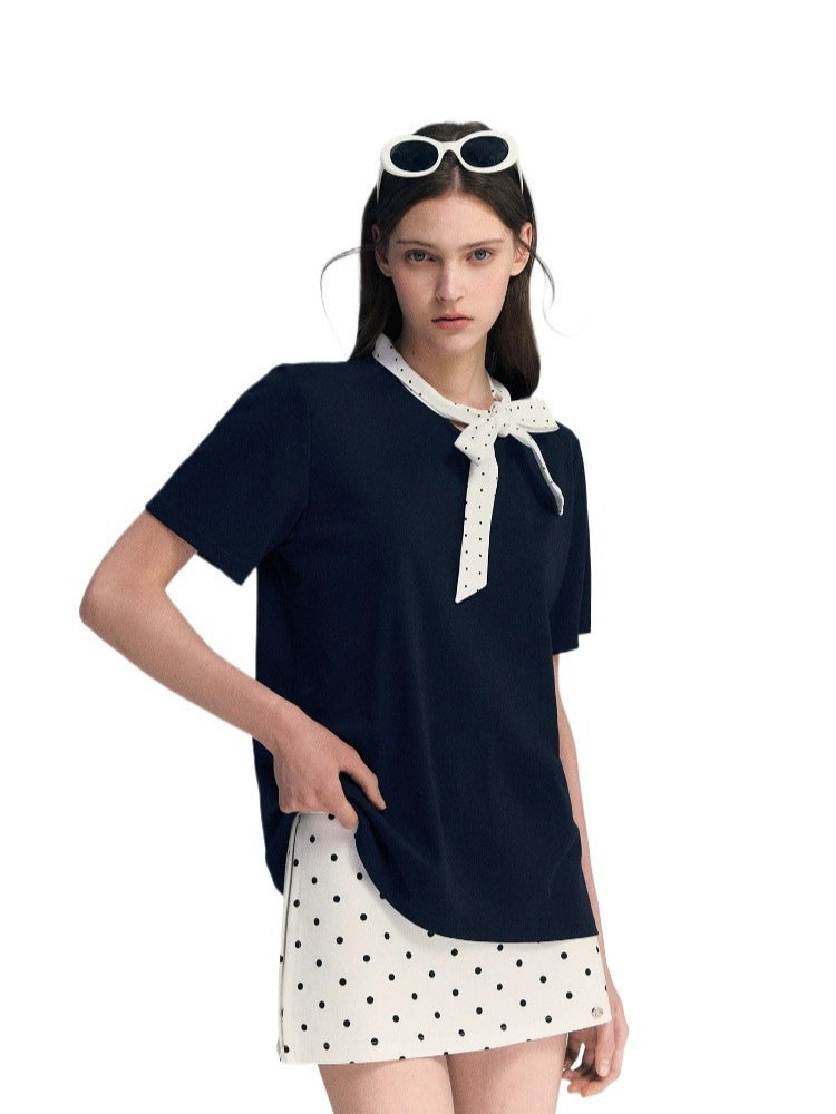 Polka Dot Bow Top