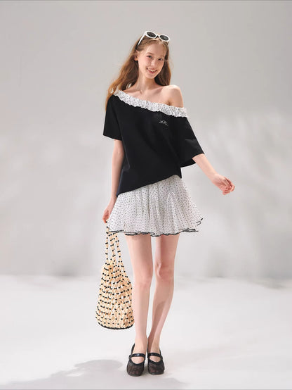 Polka Dot Asymmetric Top Set