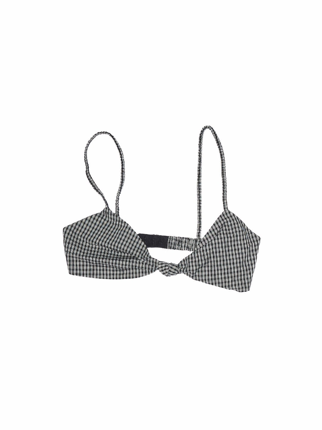Vintage Plaid Twist Bra