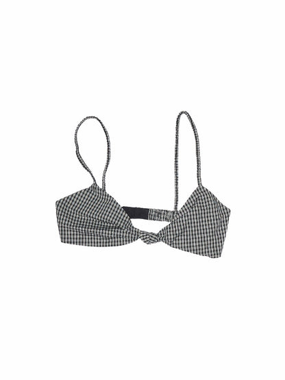 Vintage Plaid Twist Bra