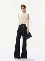 Off Shoulder Chiffon Blouse