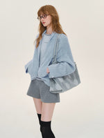 Soft Boucle Batwing Cocoon Cardigan