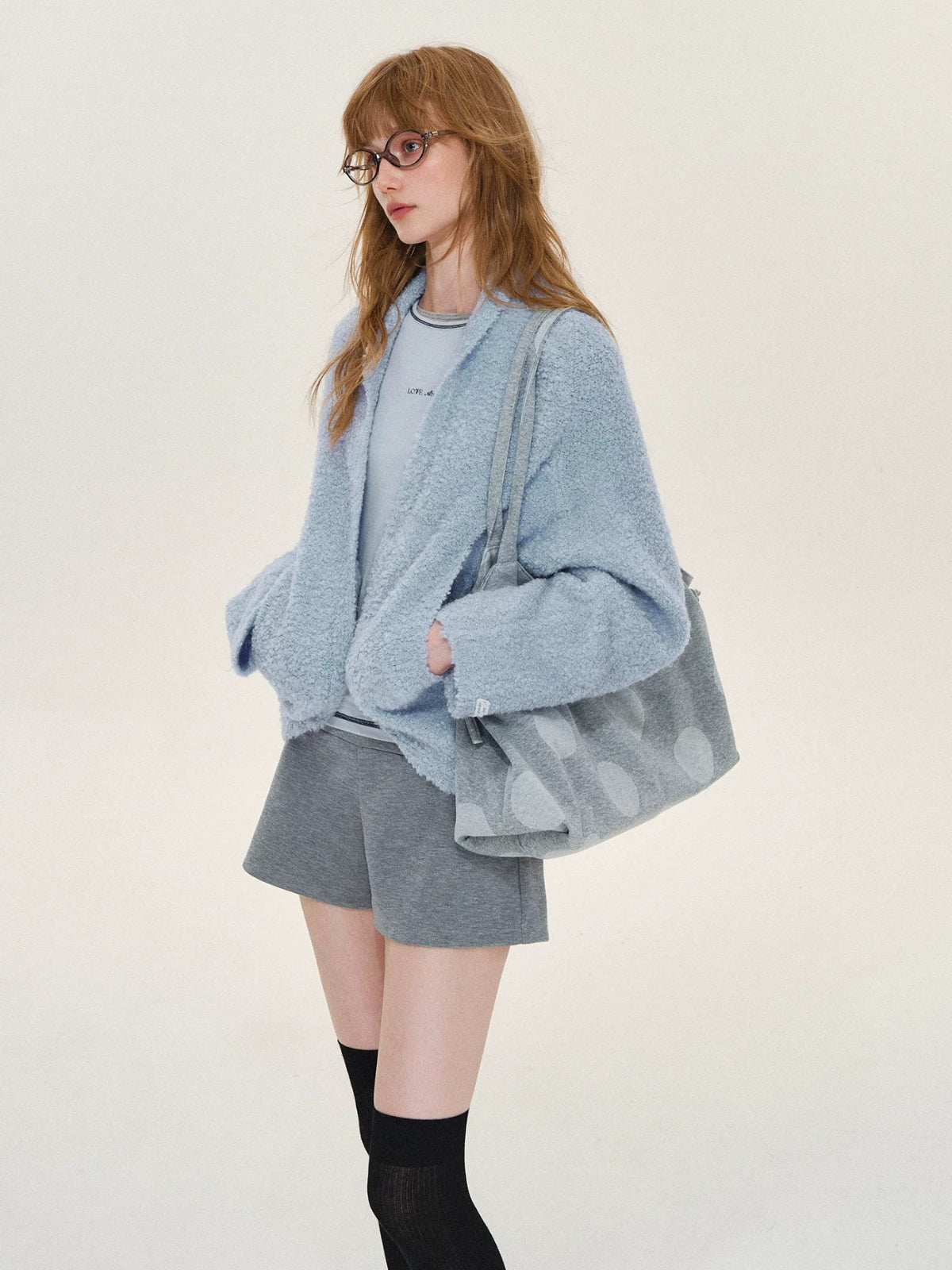 Soft Boucle Batwing Cocoon Cardigan