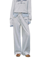 Minimal Drawstring Straight Leg Sweatpants