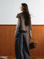 Plaid Doll Collar Jacket
