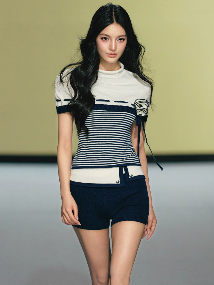 Nautical Cape Top Shorts Set