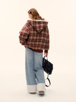 Reversible Plaid Teddy Jacket
