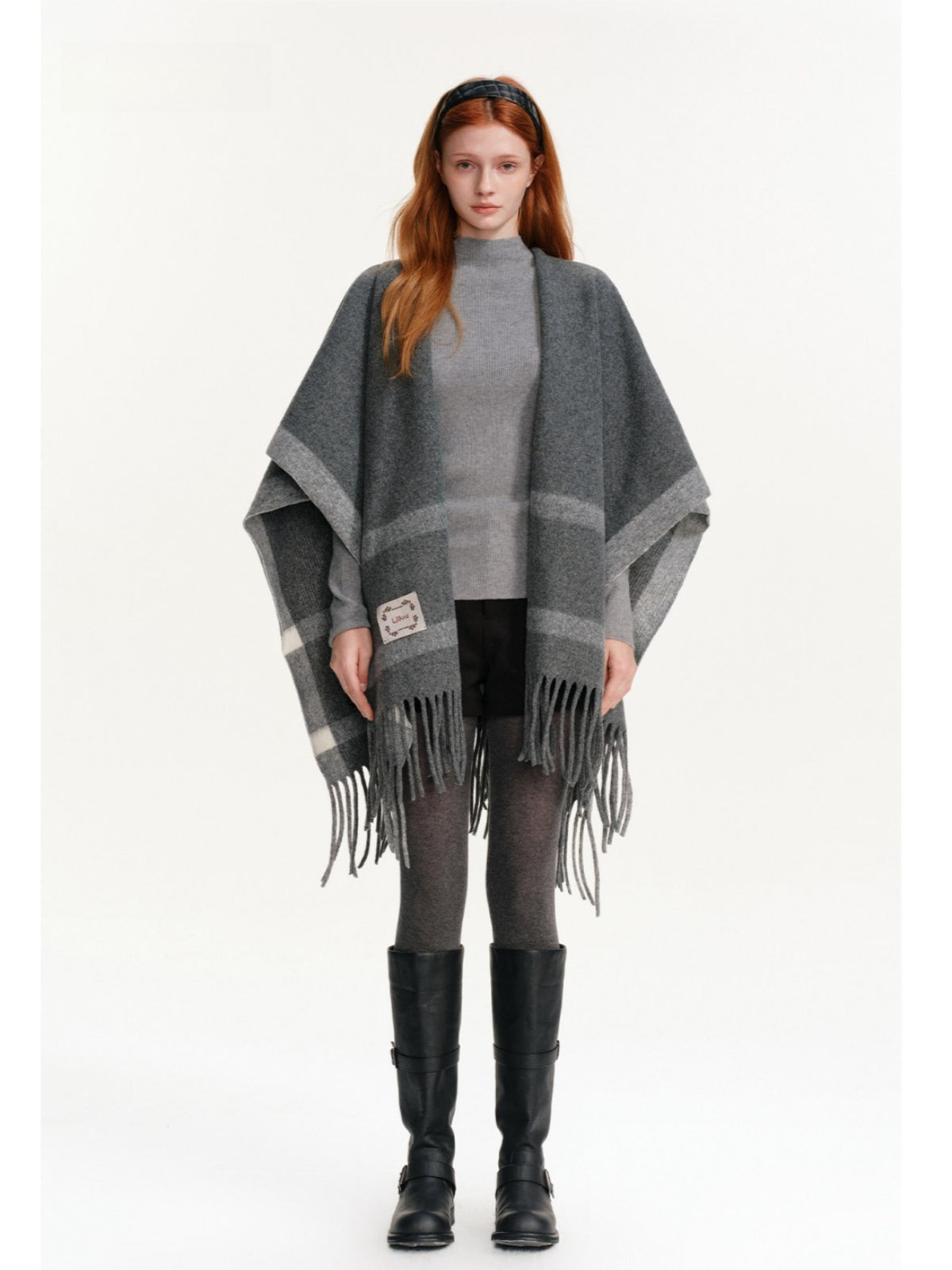 Seamless Wool Blend Mockneck Top