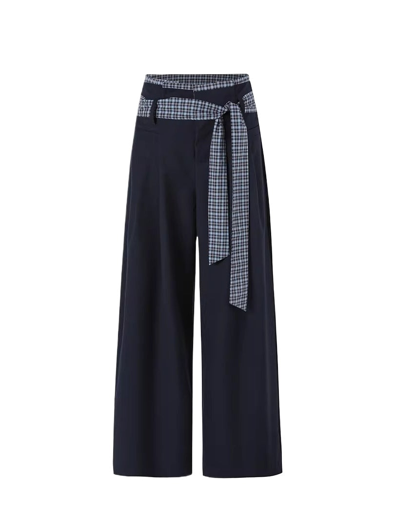 Navy Blue Halter Top &amp; Pants Set