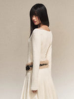 Lace Panel Faux Layer Knit Top