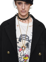 Black Contrast Layered Blazer