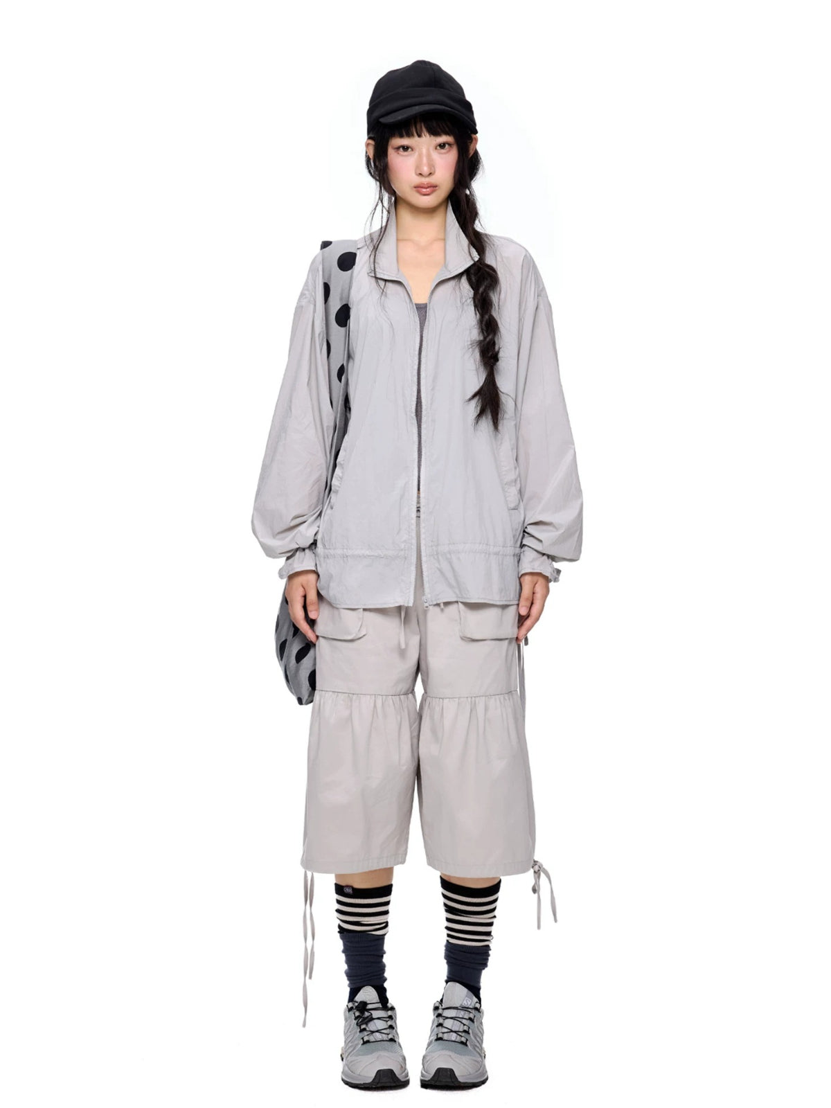Drawstring Pocket Wide Leg Pants