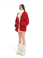 Polar Mohair Knit Cardigan